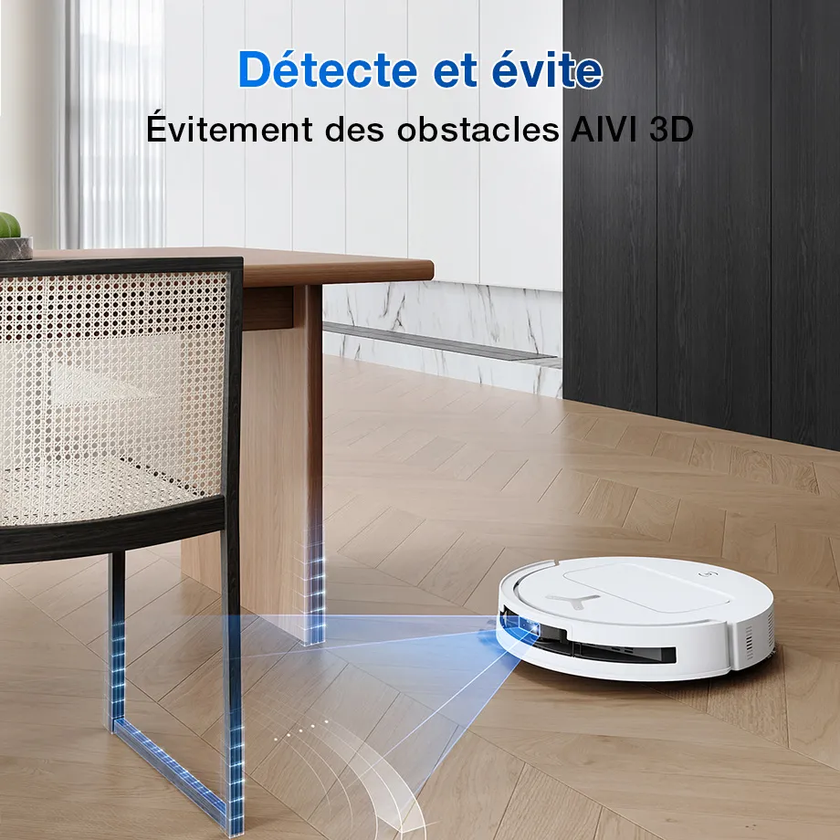 DEEBOT T50 PRO OMNI Gen2 Aspirateur Robot Laveur Blanc LiDAR (Puissant, IA, Ultra-Fin) – Image 5