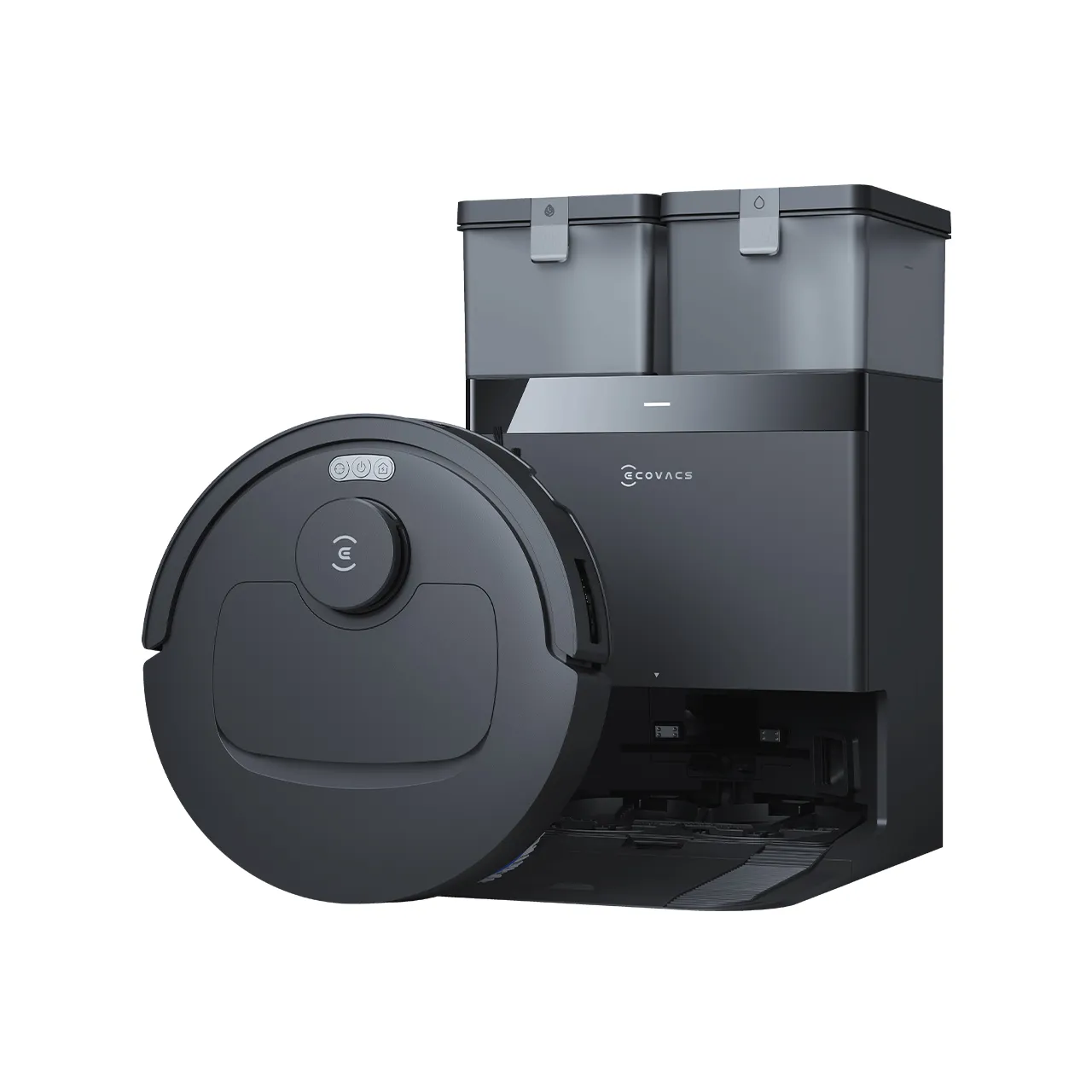 DEEBOT T30C Aspirateur Robot Laveur Noir à Vidage Auto (Puissant, Tapis, Animaux) – Image 6
