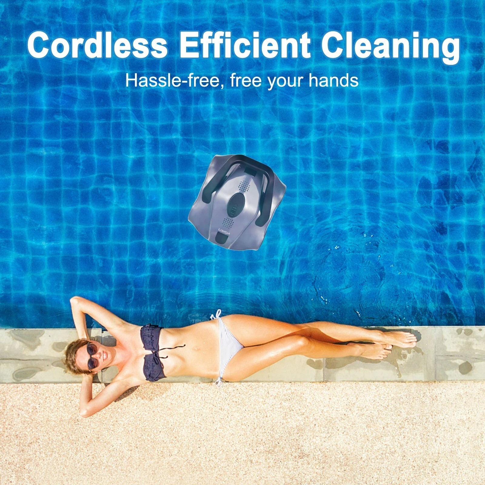 Robot nettoyeur de piscine automatique sans fil aspirateur de piscine – Image 6
